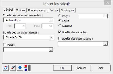 xlstat plspm lancer les calculs onglet général