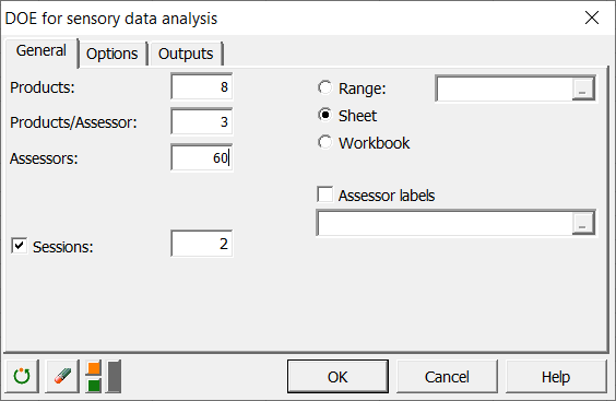 Design An Experiment For Sensory Analysis In Excel Xlstat Help Center 7807