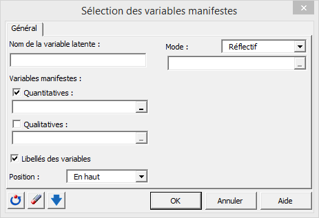 XLSTAT PLSPM sélection variables manifestes 1